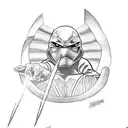 power ranger with ninja turtles, with spiderma, batman, star wars tattoo design idea