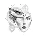 birthdate with roman numbers tattoo design idea