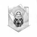 marvel winter soldier shoulder tattoo design idea