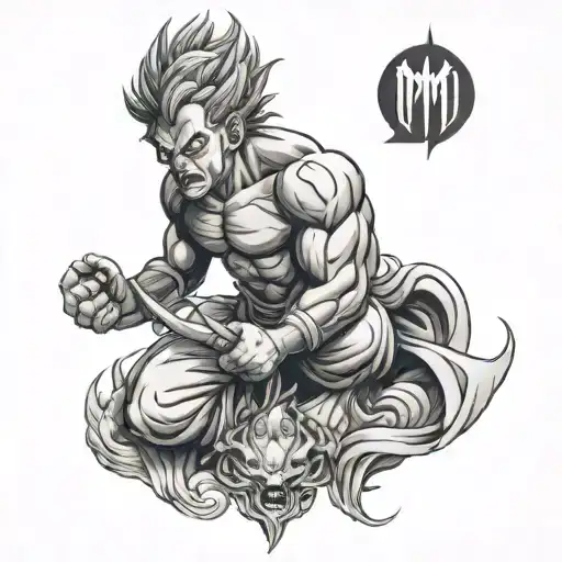 majin vegueta tattoo design idea