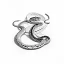 scales and snake tattoo design idea