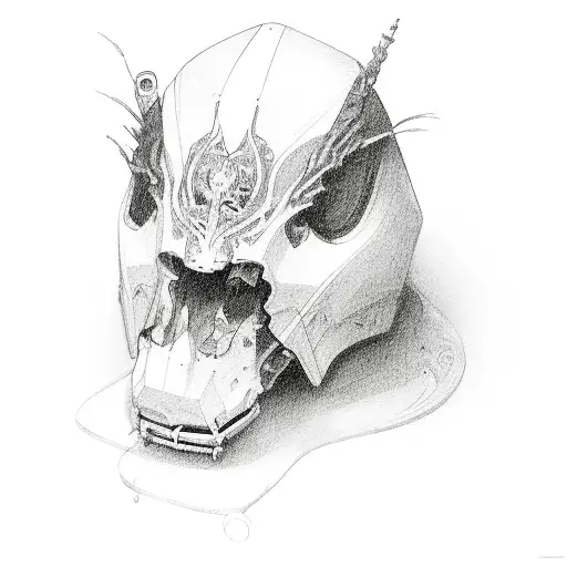 coffin tattoo design idea