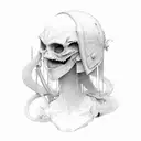 basking in the solace of regret  tattoo design idea