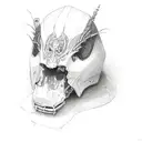 coffin tattoo design idea