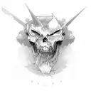 coffin tattoo design idea