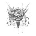 basking in the solace of regret  tattoo design idea