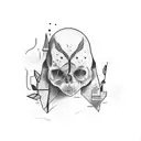 basking in the solace of regret  tattoo design idea