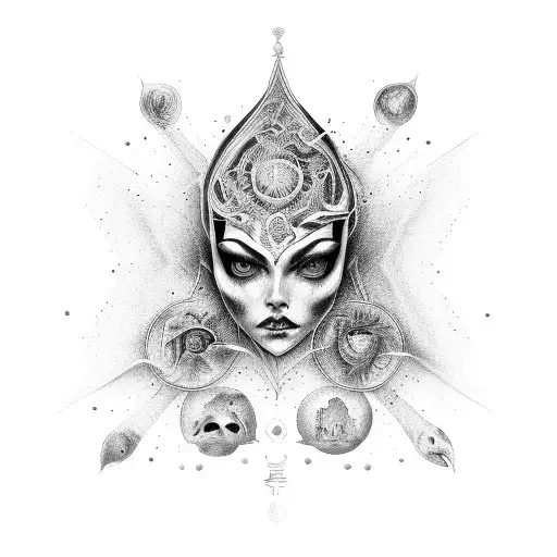 twin flame twin souls tattoo design idea