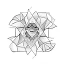 twin flame tattoo design idea
