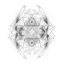 twin flame tattoo design idea