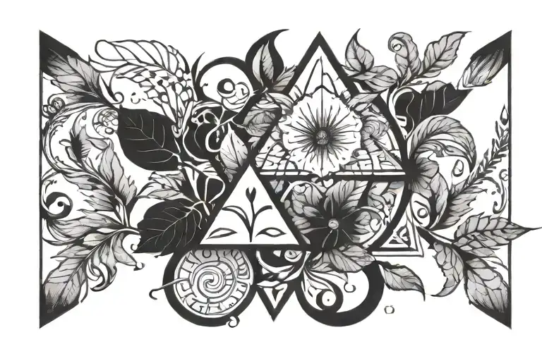 symbol of ecovery from an eating disorder tattoo design idea