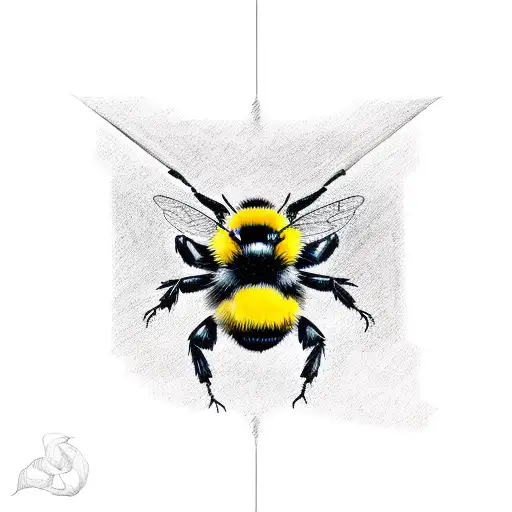 bumblebee tattoo design idea
