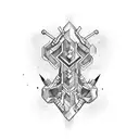 hammer tattoo design idea