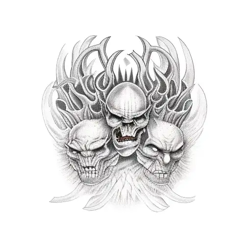 Handshake with the Devil tattoo design idea