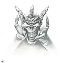 Handshake with the Devil tattoo design idea