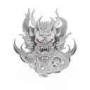 Handshake with the Devil tattoo design idea