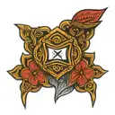 ethiopian crosses intertwined tattoo design idea