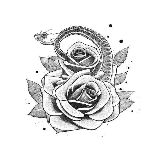 snake wrapping up arm with roses and lavender around it and quotes filling the empty space tattoo design idea