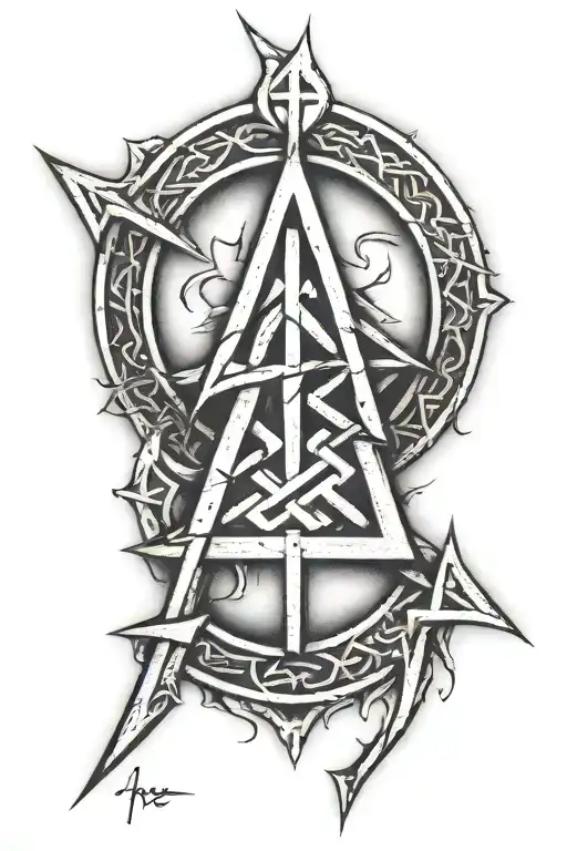 Scottish, runes tattoo design idea