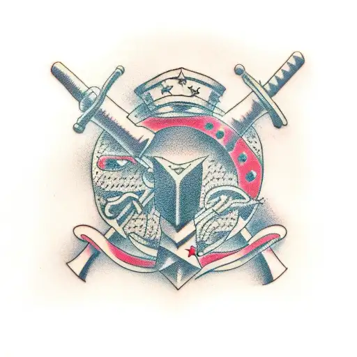 hammer and anvil tattoo design idea