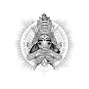 weed with hot chick tattoo design idea