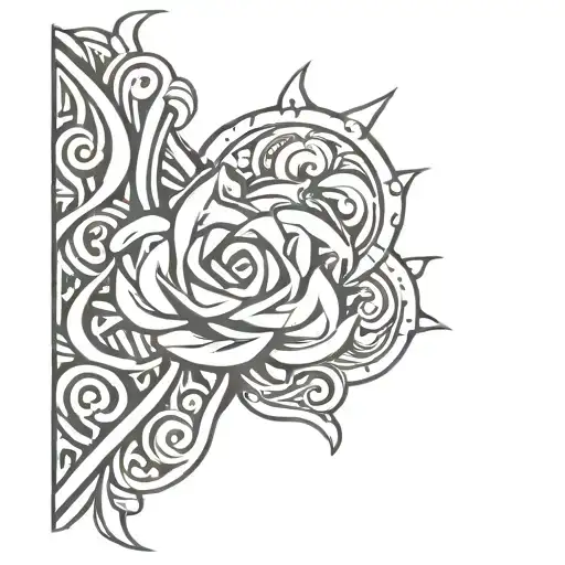 tattoo symbolizing the bond between two brothers, wrap around arm design tattoo design idea