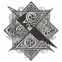 tattoo symbolizing the bond between two brothers, wrap around arm design tattoo design idea