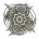 tattoo symbolizing the bond between two brothers, wrap around arm design tattoo design idea