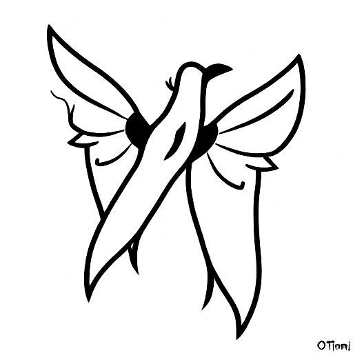 olive with wings tattoo design idea