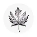 Maple Leaf tattoo design idea