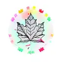 Maple Leaf tattoo design idea