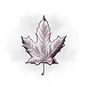Maple Leaf tattoo design idea