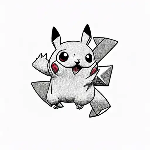 Serbian Pikachu tattoo design idea