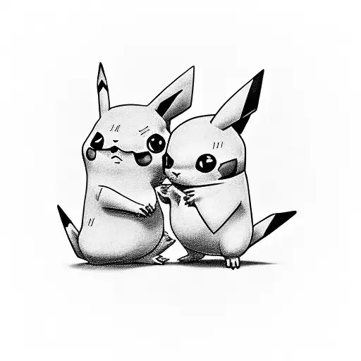 Serbian Pikachu tattoo design idea