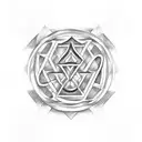 Greek key tattoo design idea