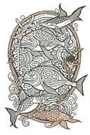 sea life tattoo design idea