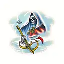 dont fear the reaper tattoo design idea