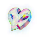 Z letter with heart tattoo design idea