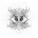 Design a medium size thigh tattoo in black/white fineline - diamond shape outline and incorporate a filling of - Iris fl tattoo design idea