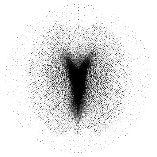 Minimalistic Mandelbrot with lines tattoo design idea