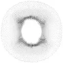 Minimalistic Mandelbrot with lines tattoo design idea