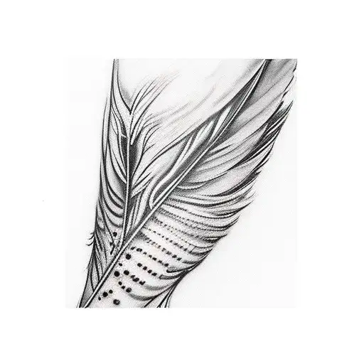 2. Feathered Monarch: In this concept, a realistic angelic wing covers your forearm, displaying exquisite feather patter tattoo design idea