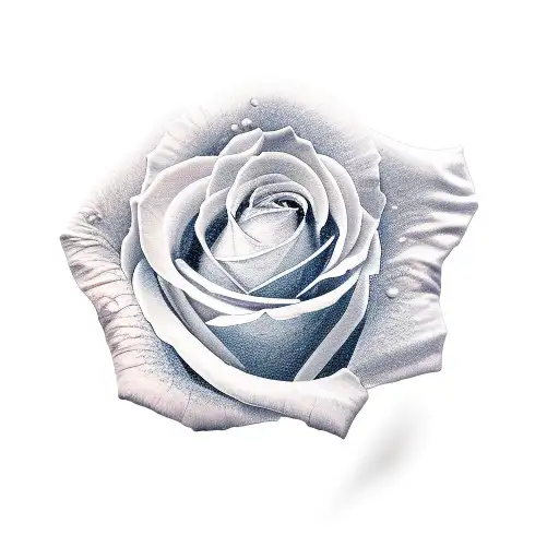 realism rose nipple tattoo design idea