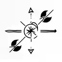 stoic symbol tattoo design idea