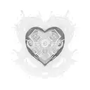 A dotwork tattoo of a chaotic heart-shaped in s labyrinth, representing the client's complex and passionate personality. tattoo design idea