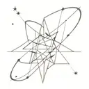 super nova star collapse tattoo design idea