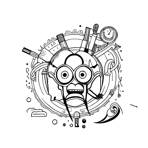 dissect the silly  tattoo design idea