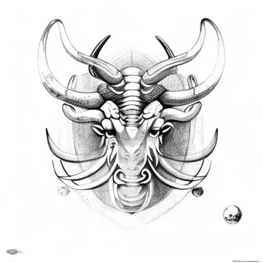 Taurus and Scorpio  tattoo design idea