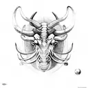 Taurus and Scorpio  tattoo design idea