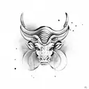 Taurus and Scorpio  tattoo design idea
